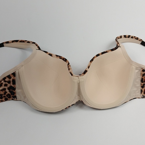 Soma Stunning Support Smooth Balconette Leopard Print Bra - Picture 7 of 7